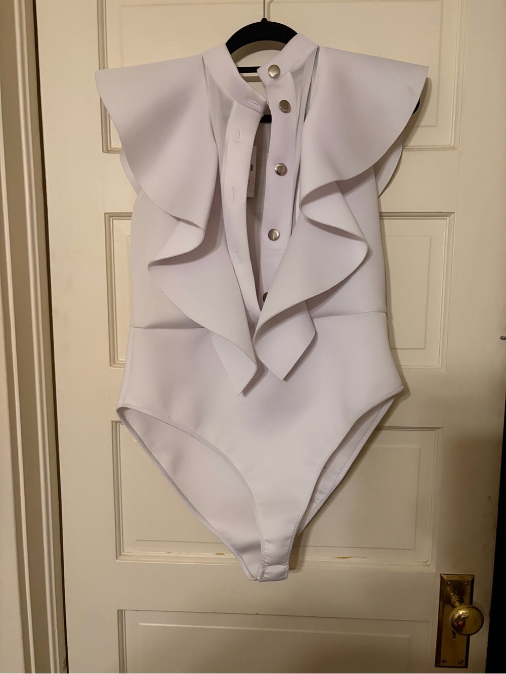 Classic Ruffle One-Piece - White